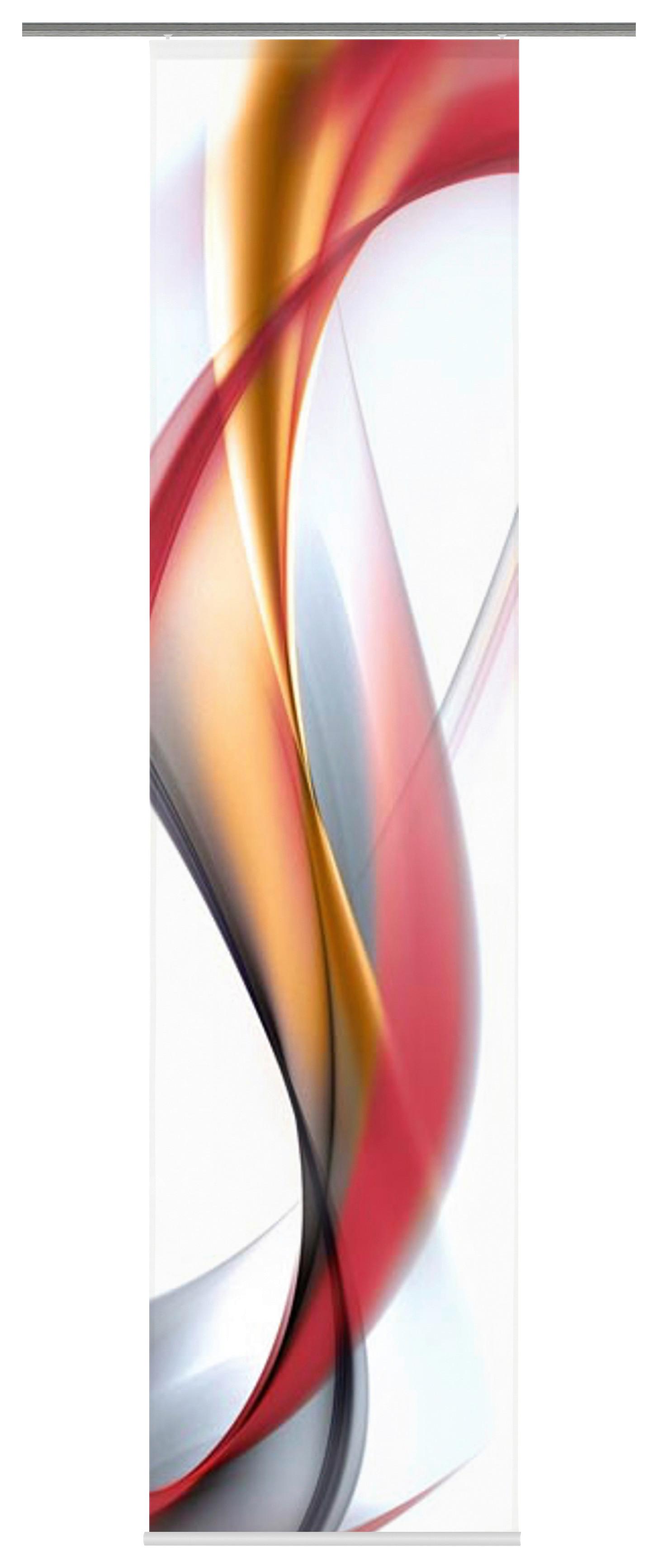 Vorhang mit Paneelwagen Redfield B: 60cm, Rot