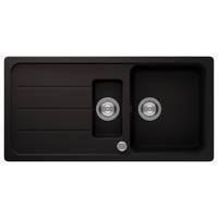 Spüle Austin Schwarz B: 100 cm - Schwarz, Design, Stein (100/20/50cm) - Respekta