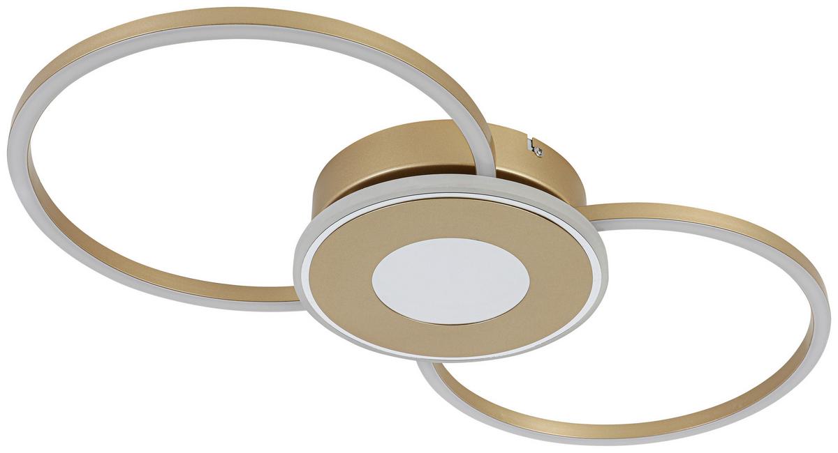 STROPNÍ LED SVÍTIDLO ALEXANDER - cappuccino/barvy chromu, Moderní, kov/plast (57,5/28,5/6cm) - Mömax