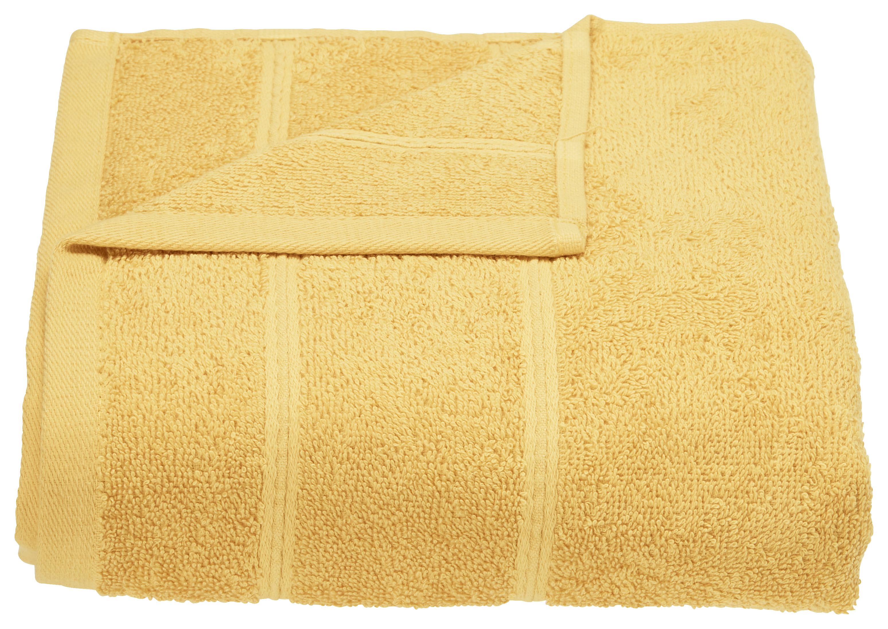 RUČNÍK Melanie, 50/100cm, žlutá - žlutá, textil (50/100cm) - Modern Living