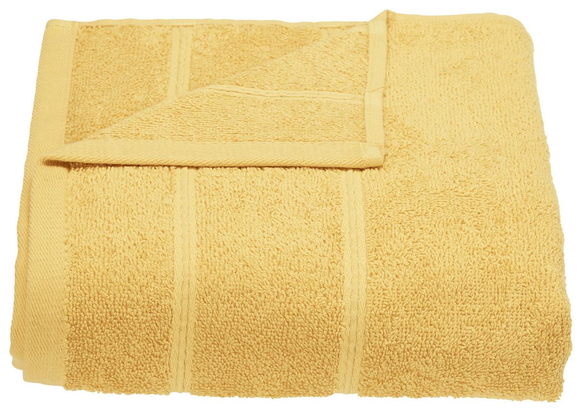 RUČNÍK Melanie, 50/100cm, žlutá - žlutá, textil (50/100cm) - Modern Living