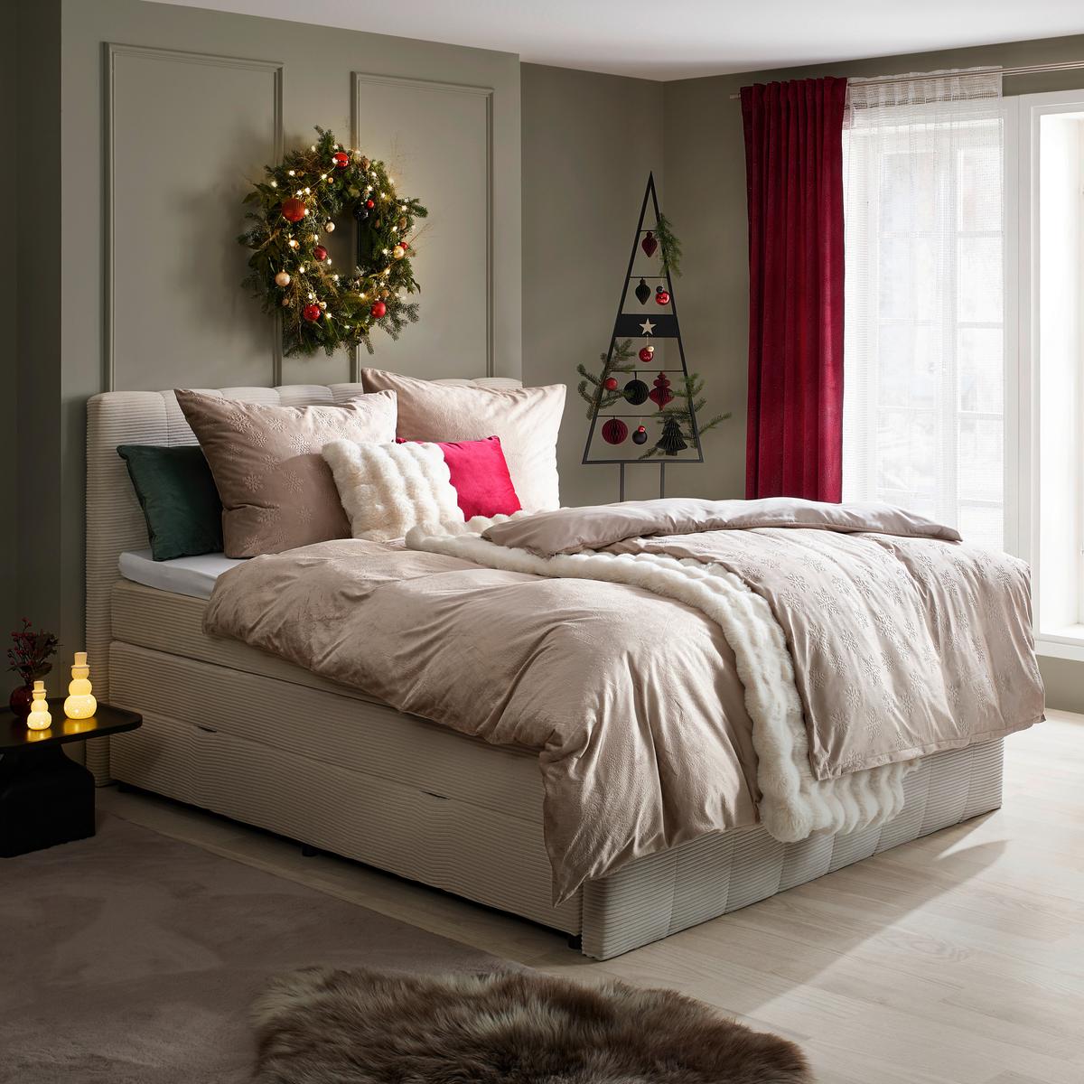 POSTEĽNÁ BIELIZEŇ PINETREES - béžová, textil (140/200cm) - Mömax