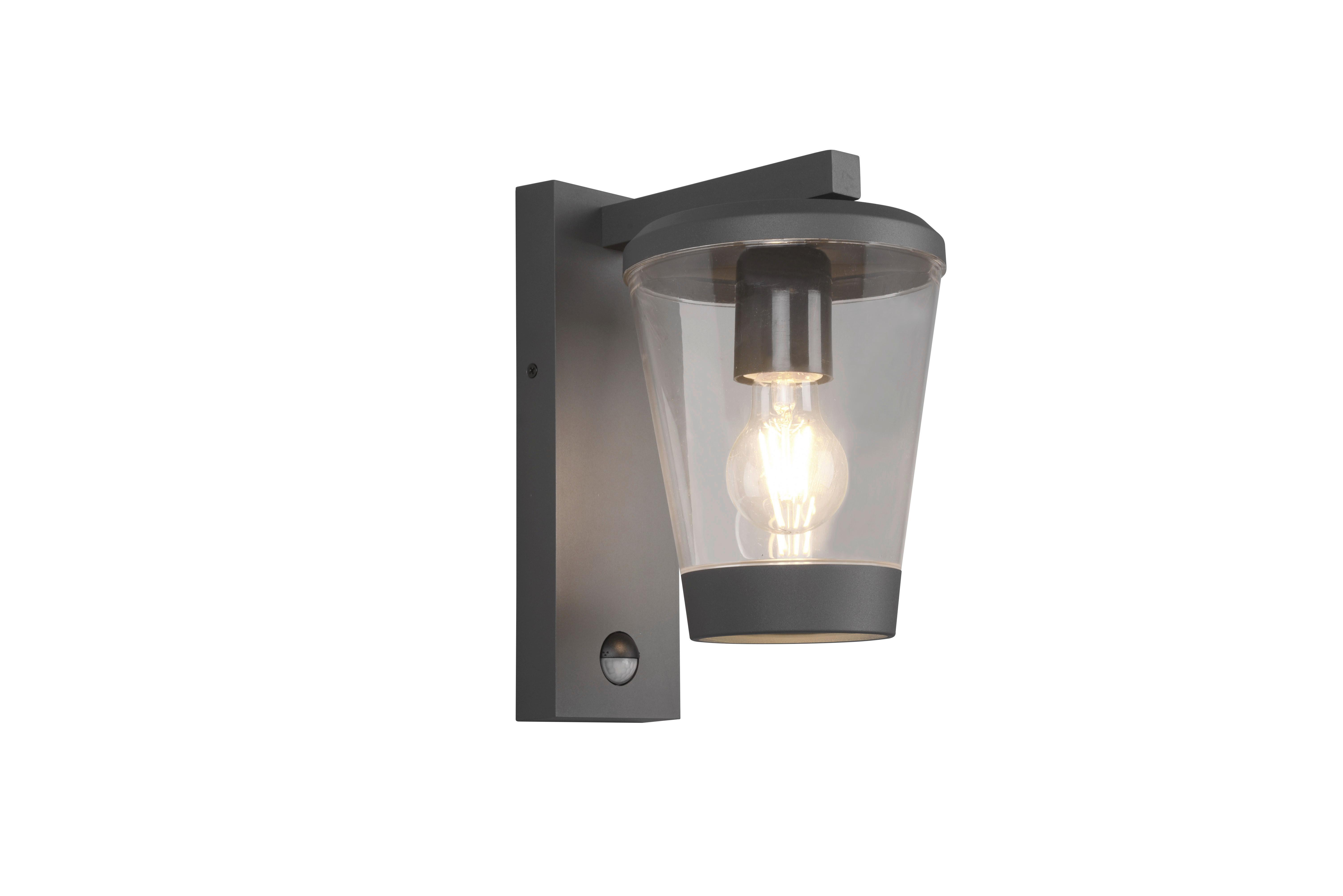 Außenwandleuchte 211069142 Cavado - Klar/Anthrazit, Basics, Kunststoff/Metall (16/28/23cm) - Trio Leuchten