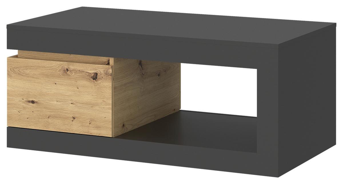 Couchtisch Luci Grau Eiche Artisan/Grau B: 110 cm - Eiche Artisan/Grau, Trend, Holzwerkstoff (110/50,3/70cm) - MID.YOU