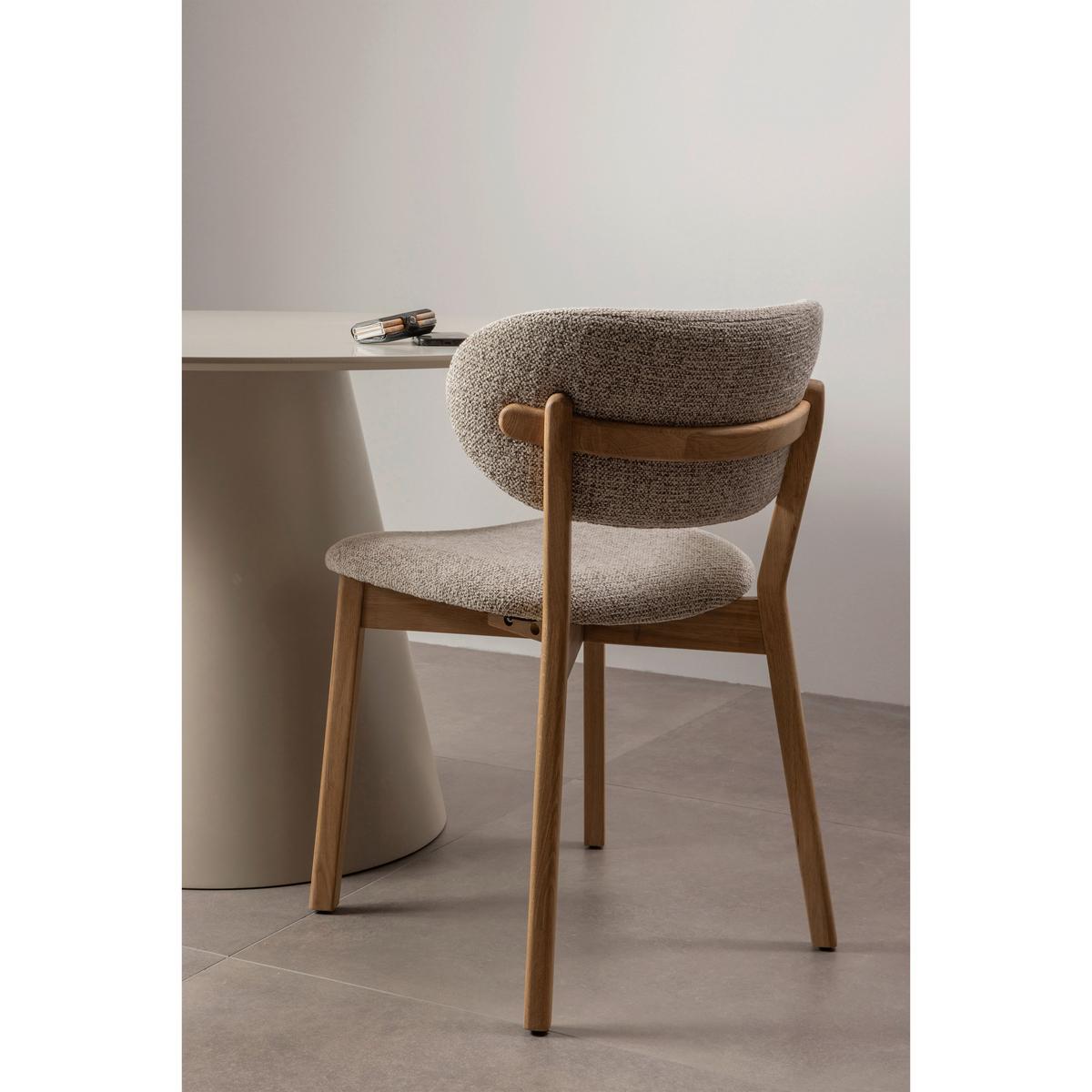 Stuhl-Set Udar Naturfarben B: 51cm - Naturfarben, MODERN, Holz/Textil (51/82/60cm) - Livetastic