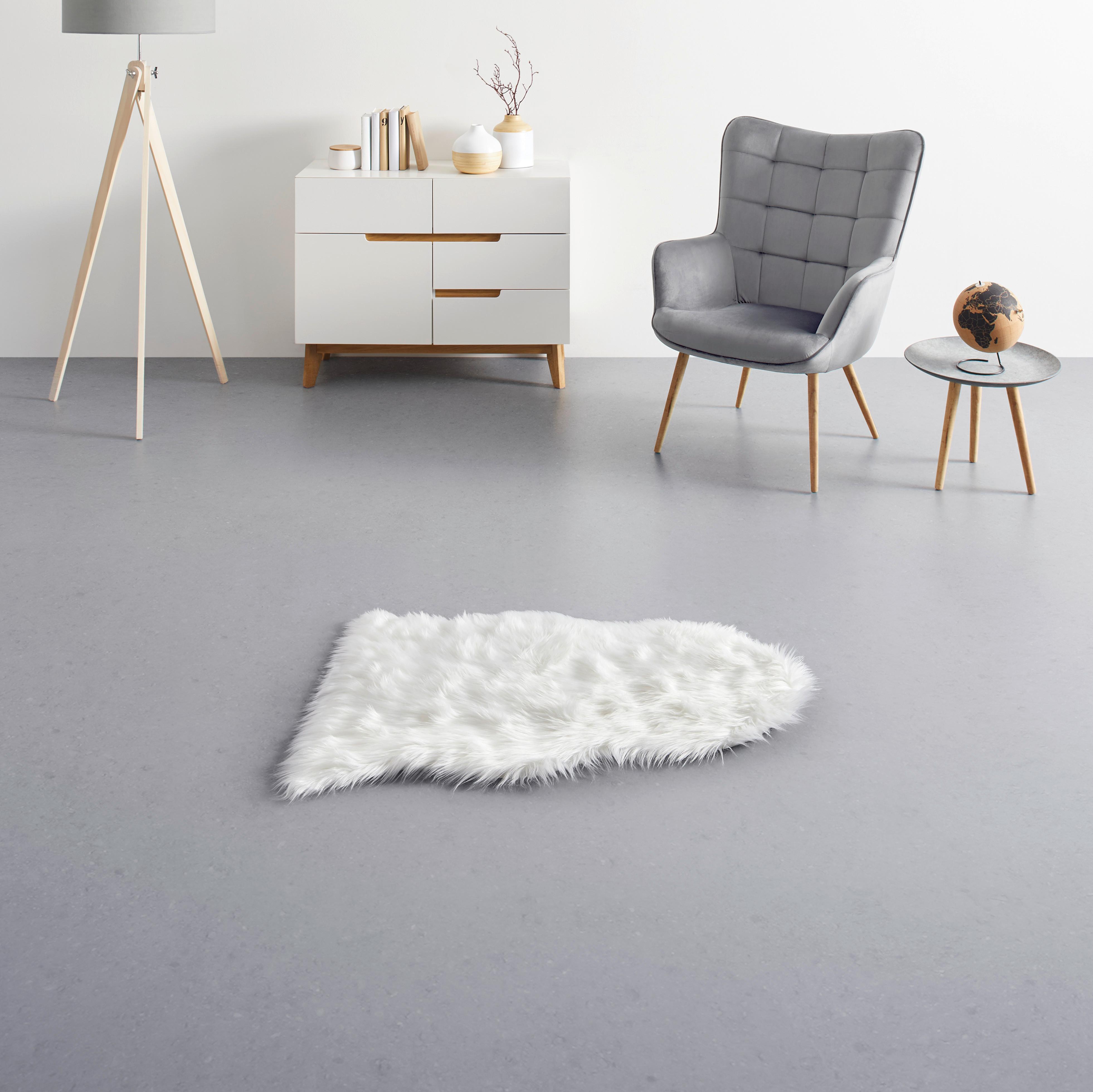 Umelá Kožušina Melissa -Cenový Trhák, 60/90cm - biela, Romantický / Vidiecky, plast (60/90cm) - Based