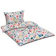 Renforcé Bettwäsche 140x200 cm Carlotta Multicolor - Pink/Multicolor, MODERN, Textil - Luca Bessoni