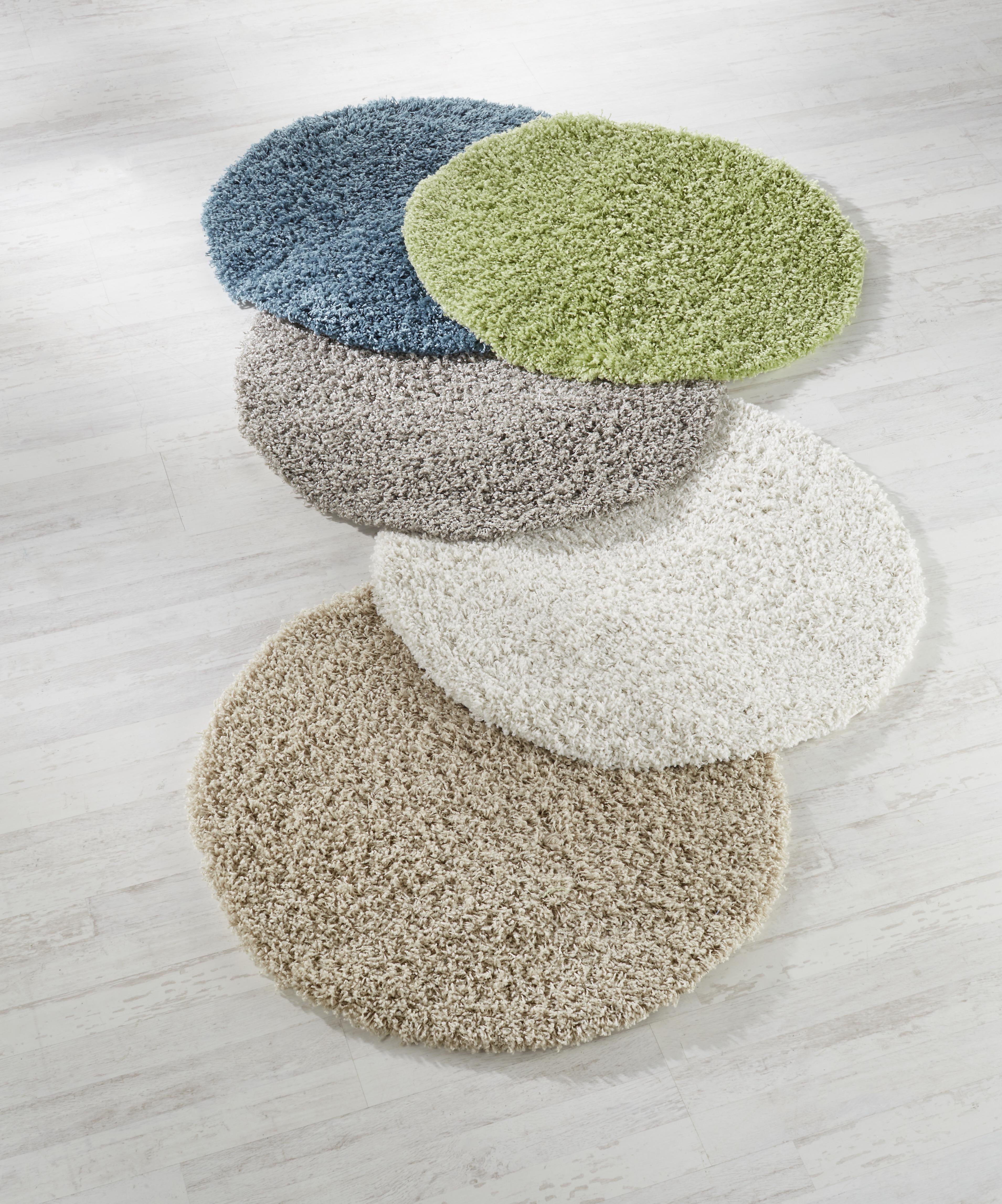 Koberec S Vysokým Vlasom Bono 4, 80cm, Biela - biela, Konvenčný, textil (80cm) - Modern Living