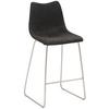 Tresenstuhl My Solo - Edelstahlfarben/Schwarz, KONVENTIONELL, Textil/Metall (49/99/51cm) - Livetastic