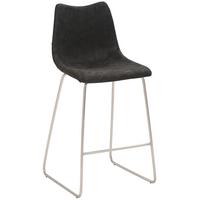 Tresenstuhl My Solo - Edelstahlfarben/Schwarz, KONVENTIONELL, Textil/Metall (49/99/51cm) - Livetastic