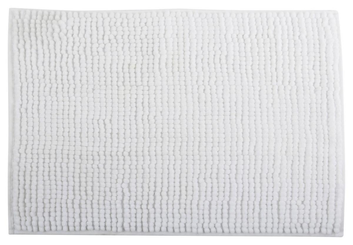 Badteppich Weiß 50/80 Cm - Weiß, KONVENTIONELL (80/50cm) - Spirella