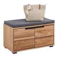 ŠATNÍ LAVICE LOLA - šedá/divoký dub, Lifestyle, kov/dřevo (80/47/40cm) - ecoTree