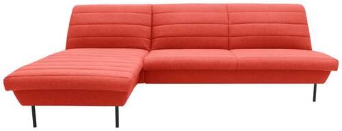 Ecksofa Looks Ix Orange - Schwarz/Orange, Design, Textil (168/274cm) - LOOKS by W.Joop