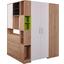 Sarokszekrény Box - Tölgyfa/Fehér, modern, Faalapú anyag (120/205/150cm)