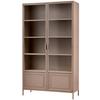Vitrine Ronja Braun B: 110 Cm - Braun, Design, Glas/Metall (110/189/43cm) - Livetastic
