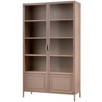 Vitrine Ronja Braun B: 110 Cm - Braun, Design, Glas/Metall (110/189/43cm) - Livetastic