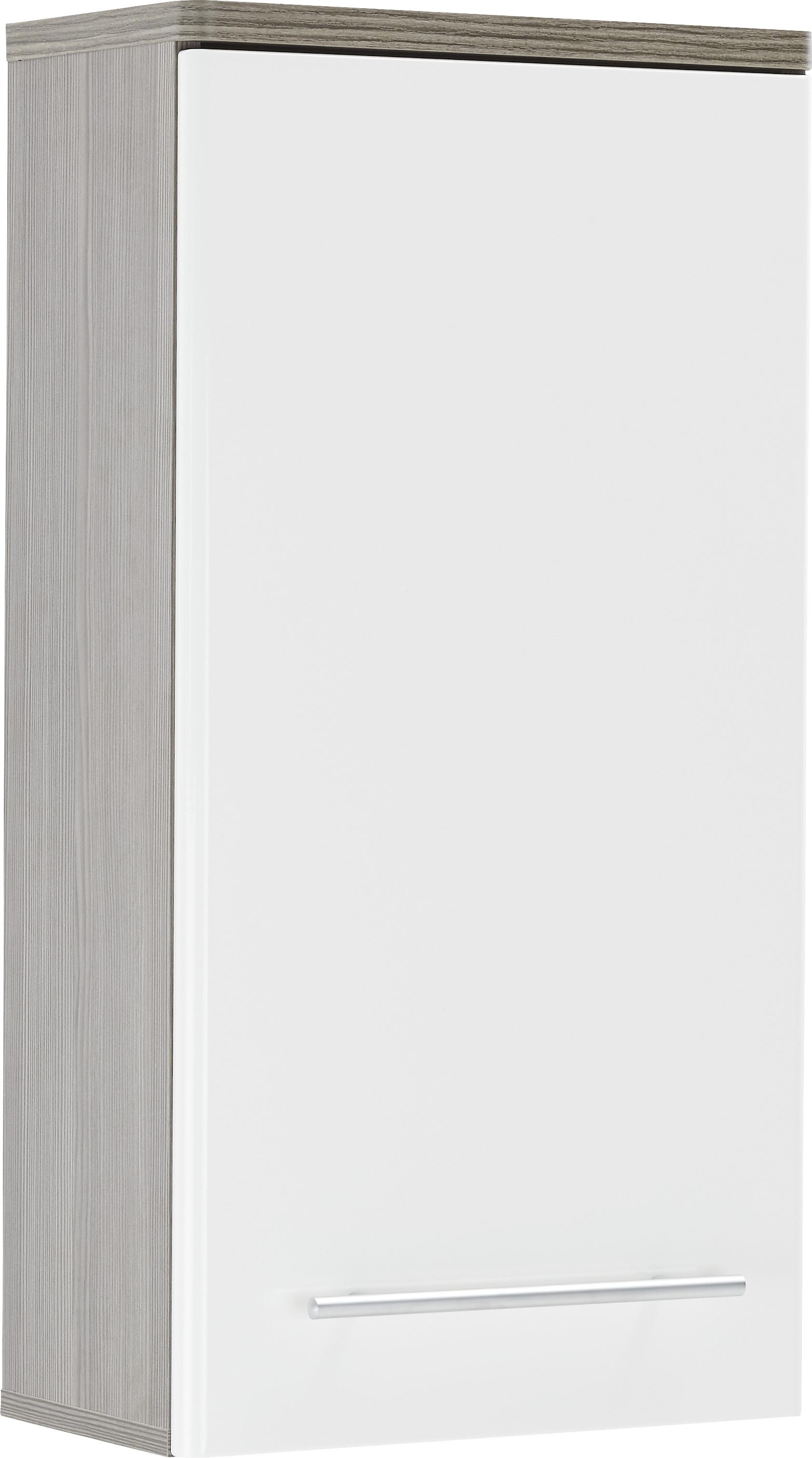 Horní Skříňka Santorin -Exklusiv- - bílá/tmavě hnědá, Konvenční, kov/kompozitní dřevo (40/78/22cm) - Modern Living