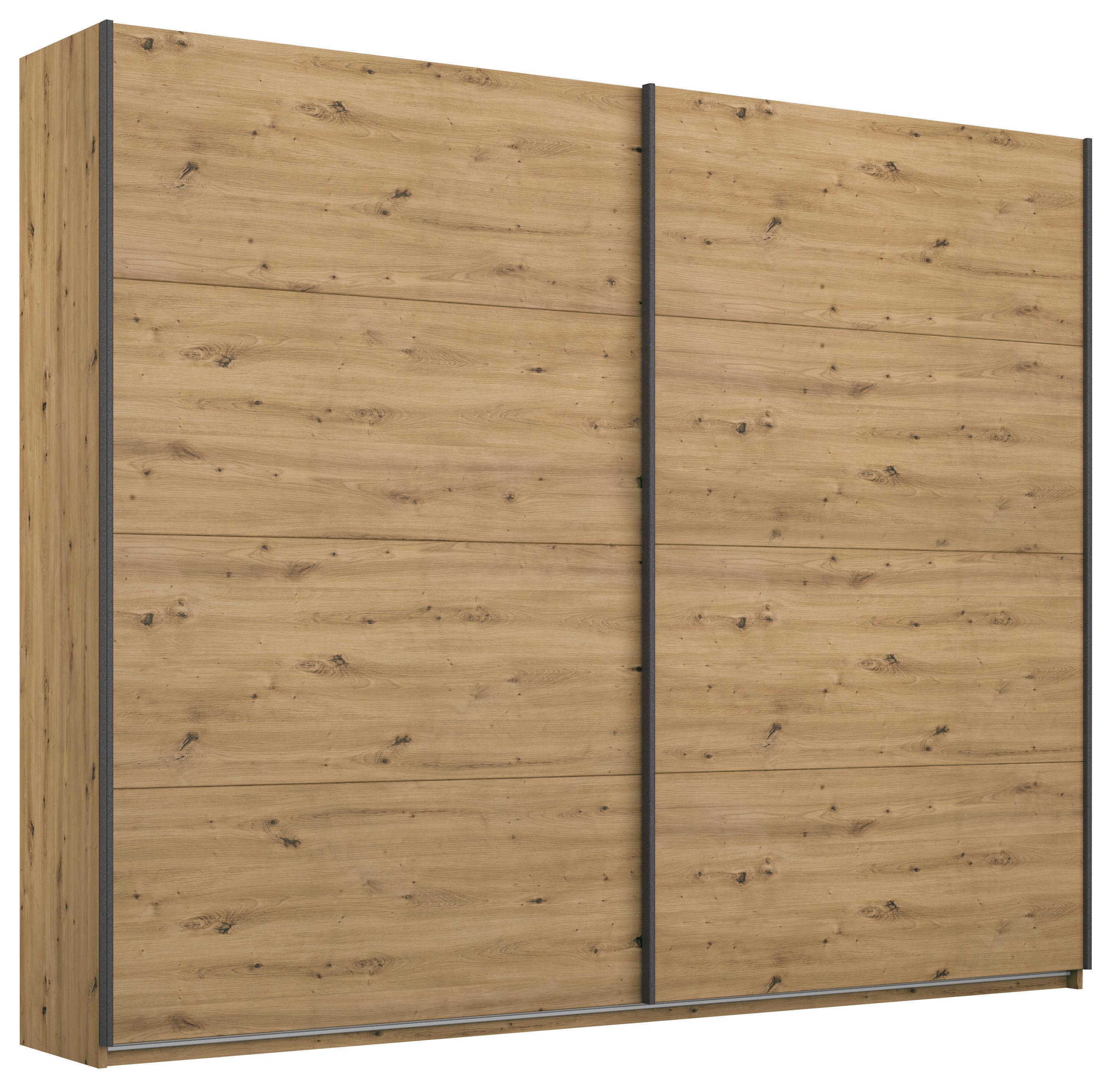Schwebetürenschrank Apollon Eiche Artisan B: 226 cm - Eiche Artisan, MODERN, Holzwerkstoff (226/210/62cm) - Rauch Möbel