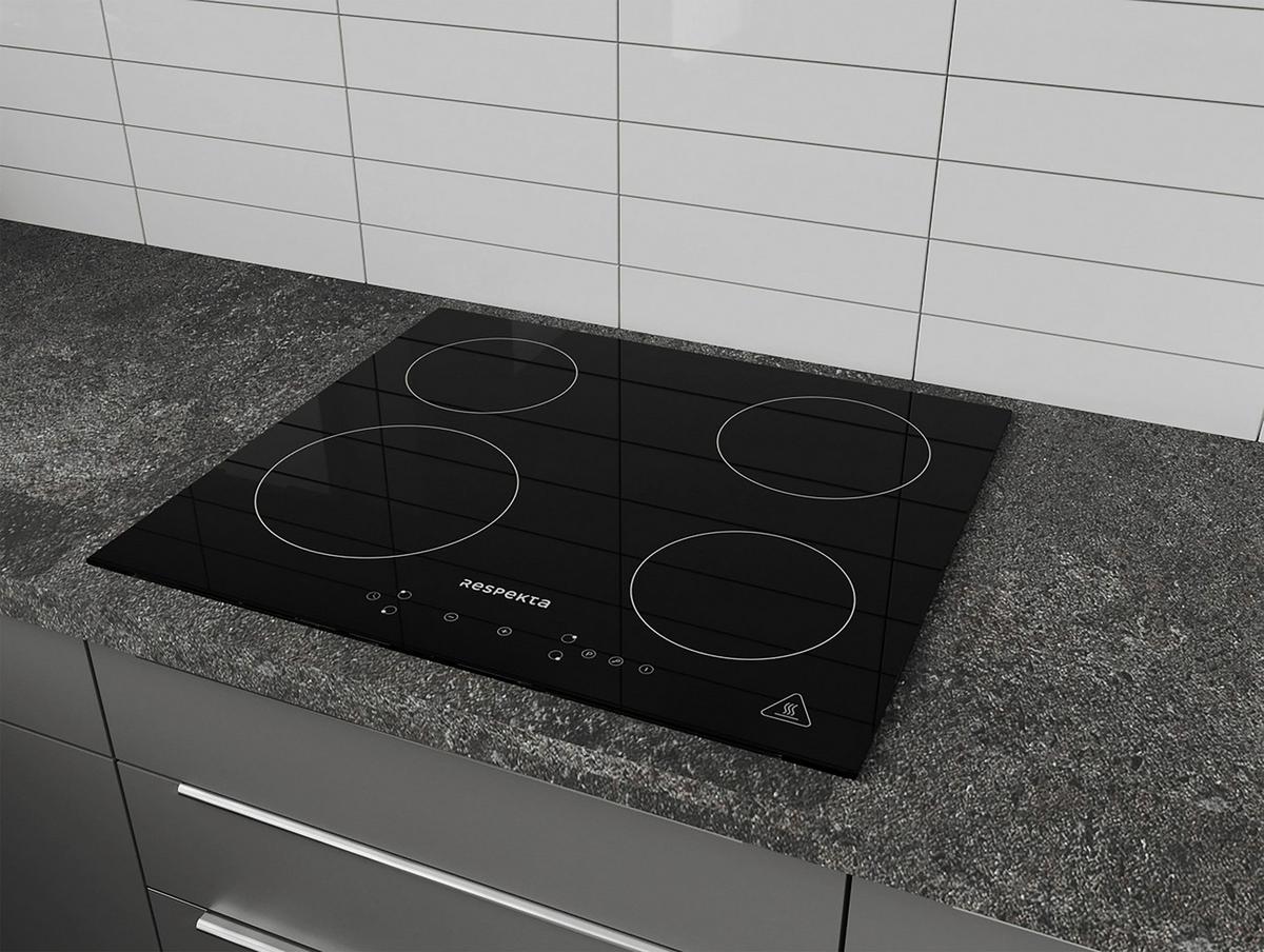 Induktionskochfeld Respekta km4295i-28 - Schwarz, Trend, Glas (59/5,8/52cm) - Respekta