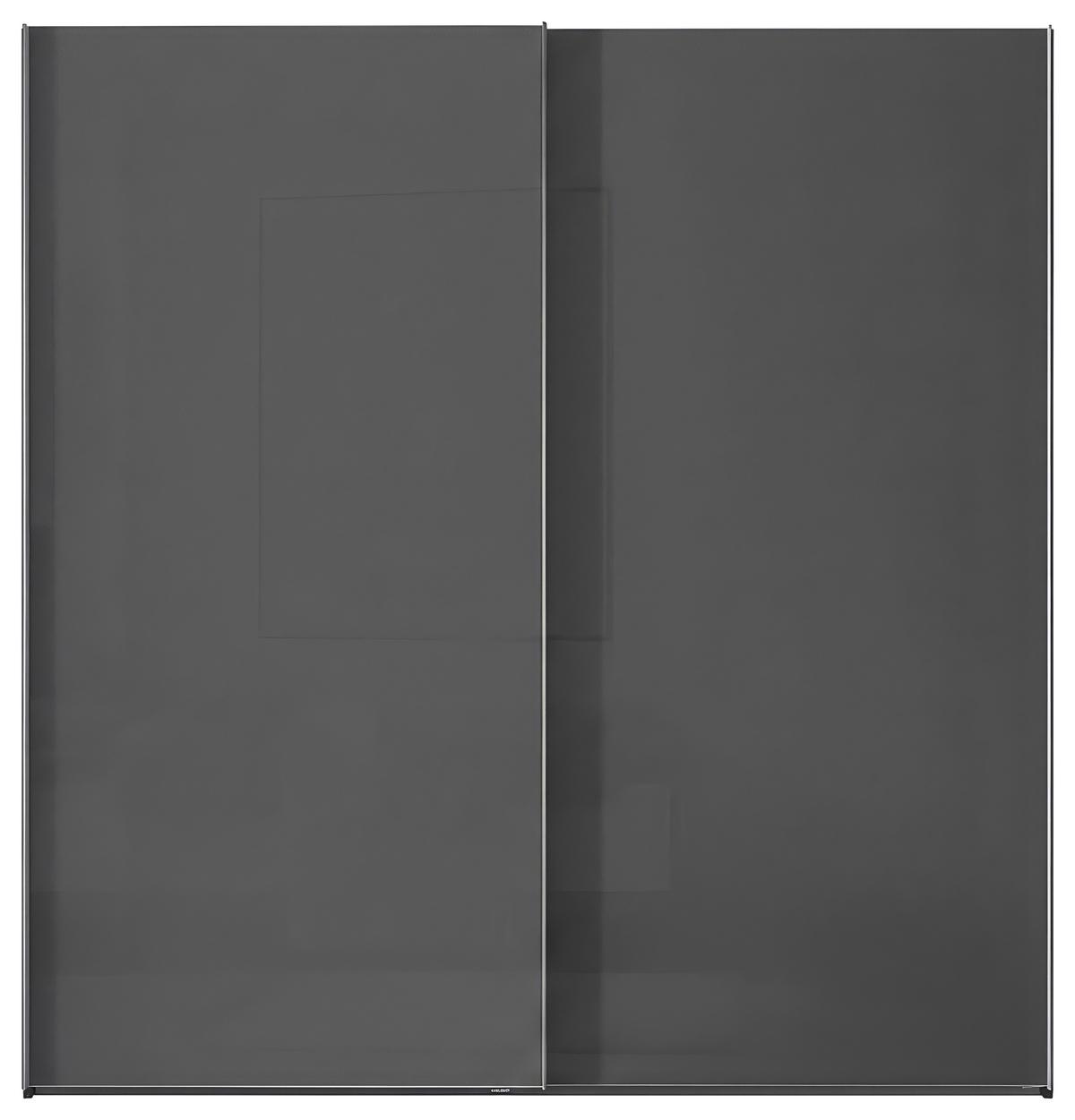 Šatníková skiňa LUMOS, šírka 200 cm - hliníková, Konventionell, kov/kompozitné drevo (200/222/68cm)