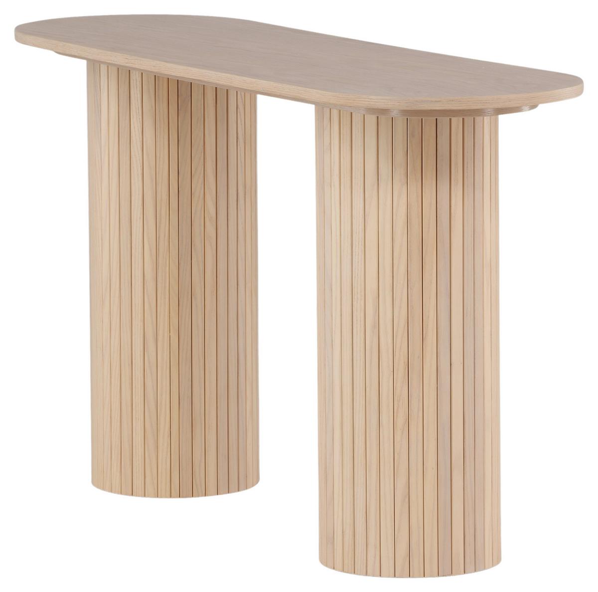 Konsole Bianca - Beige/Weiß, Design, Holzwerkstoff (130/40/72cm) - Livetastic