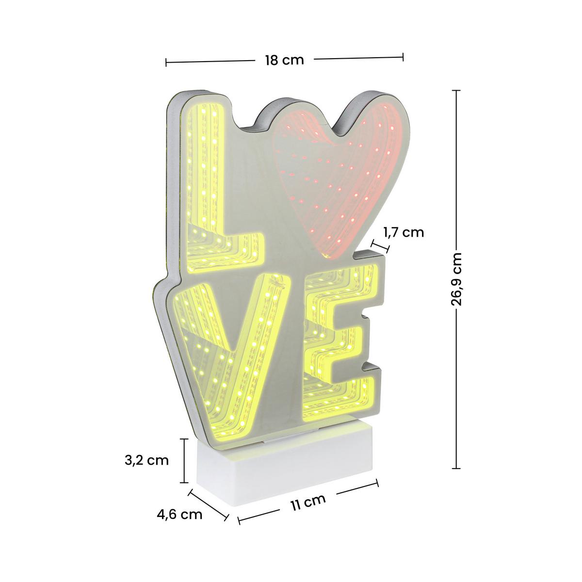 LED-Dekoleuchte Clementine - Chromfarben/Weiß, Basics, Kunststoff (18/4,6/26,9cm) - Luca Bessoni