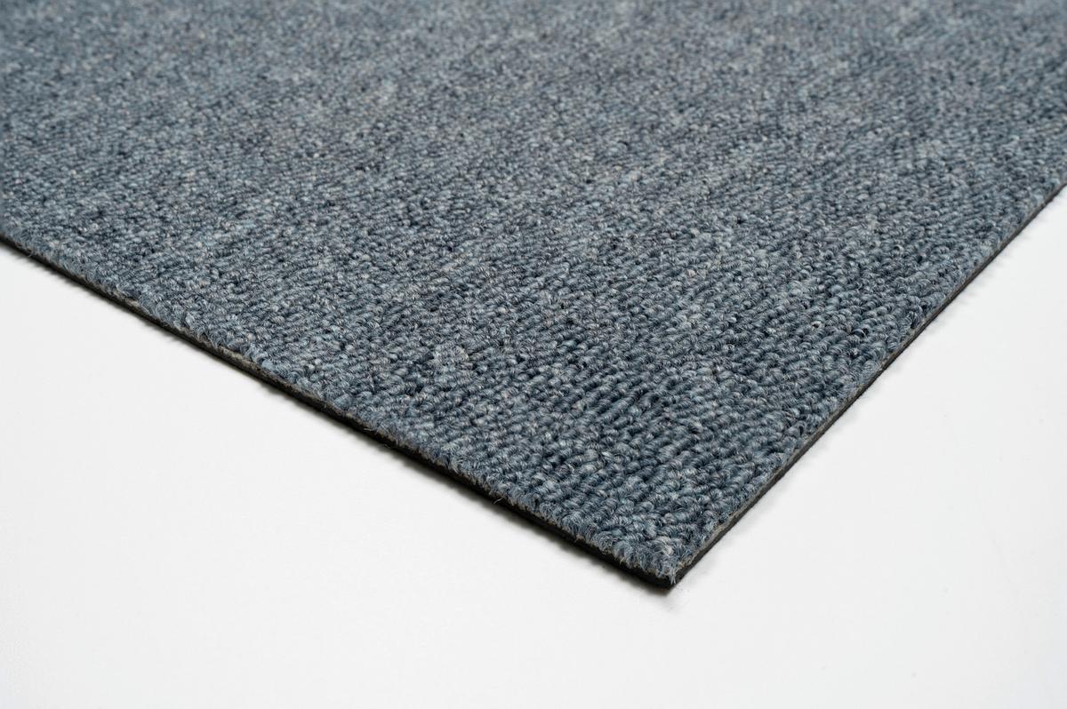 Teppichfliese Hellblau Astra 50x50 Cm Florhöhe 3 Mm - Hellblau, Basics, Textil (50/50cm)