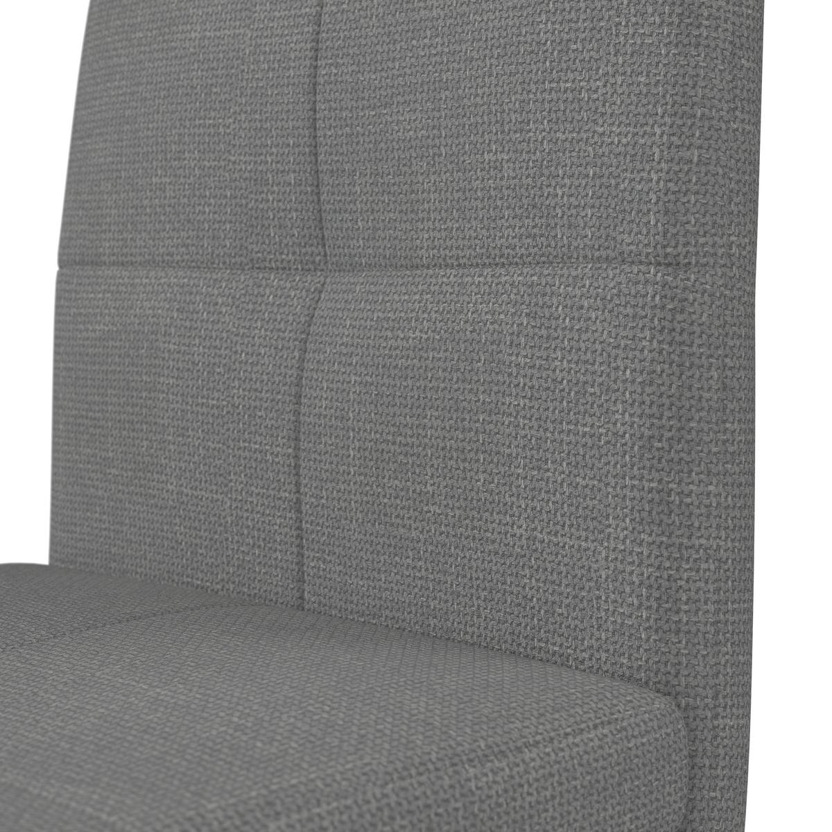 . . - šedá/barvy niklu, Moderní, kov/textil (43/99/60cm) - Bessagi Home
