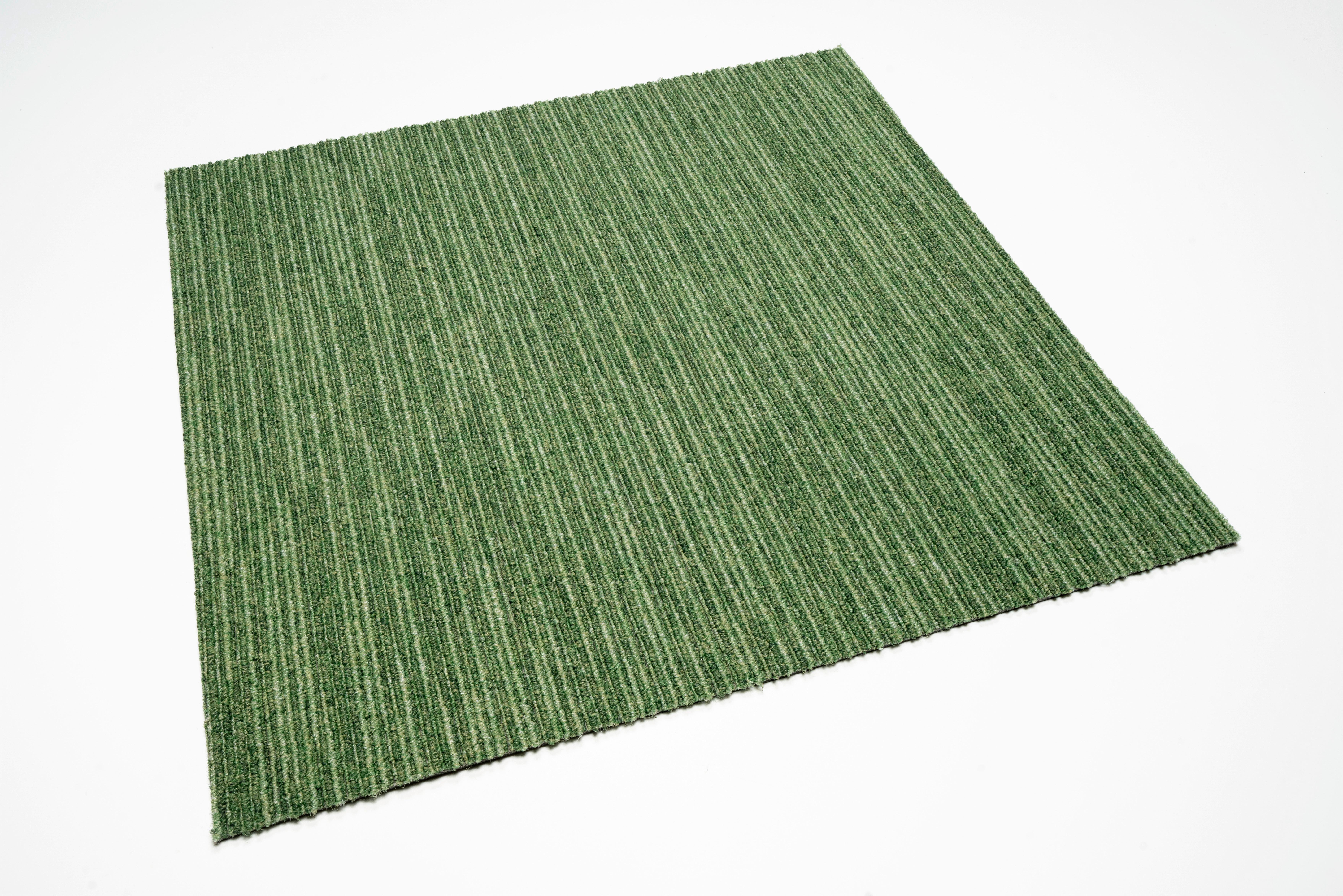 Teppichfliese Grün Ambition 50x50 cm Florhöhe 3 mm - Grün, Basics, Textil (50/50cm)