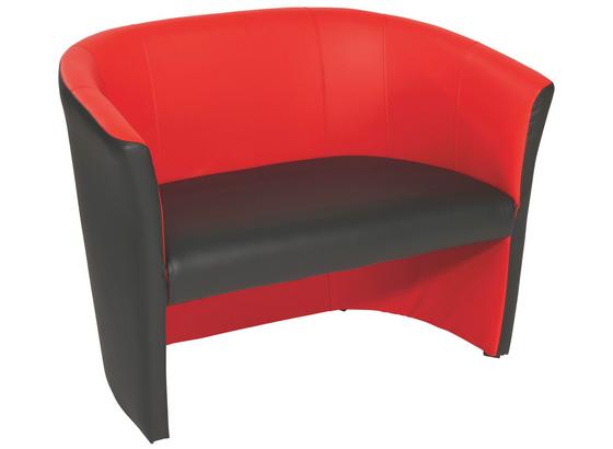 Kétüléses Kanapé Rainbow Duo - fekete/piros, modern (118/76/59cm) - OMBRA Kétüléses Kanapé Rainbow Duo - fekete/piros, modern (118/76/59cm) - OMBRA