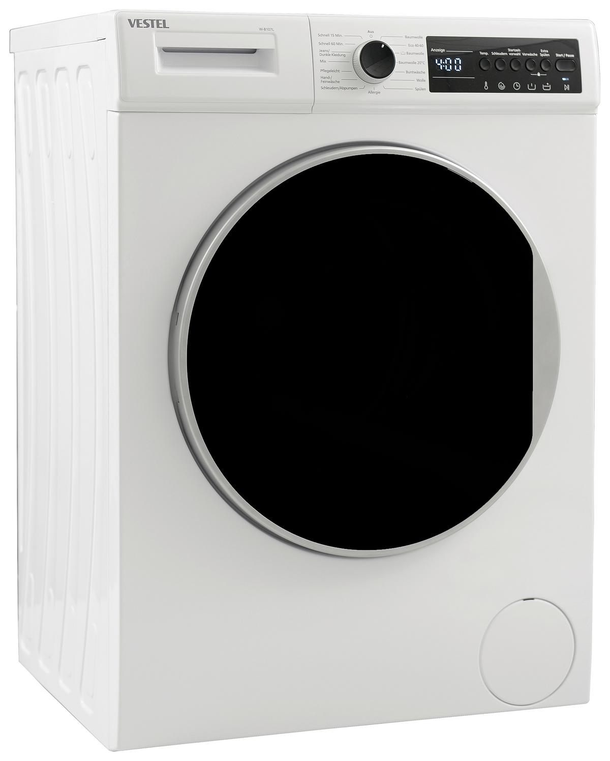 Waschmaschine W-B107u 7 Kg 1400 U/Min Aquastop - Weiß, Basics (60/85/53cm) - Vestel