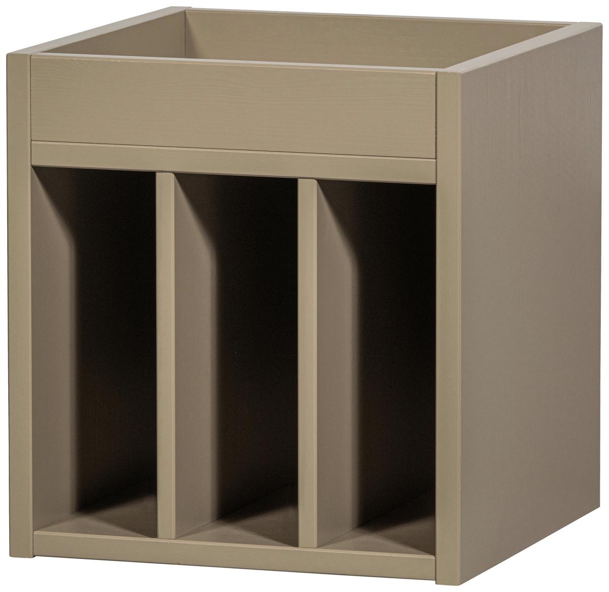 Schallplattenregal Turner Schlammfarben B: 44cm - Schlammfarben, Design, Holz (44/47/44cm) - Livetastic