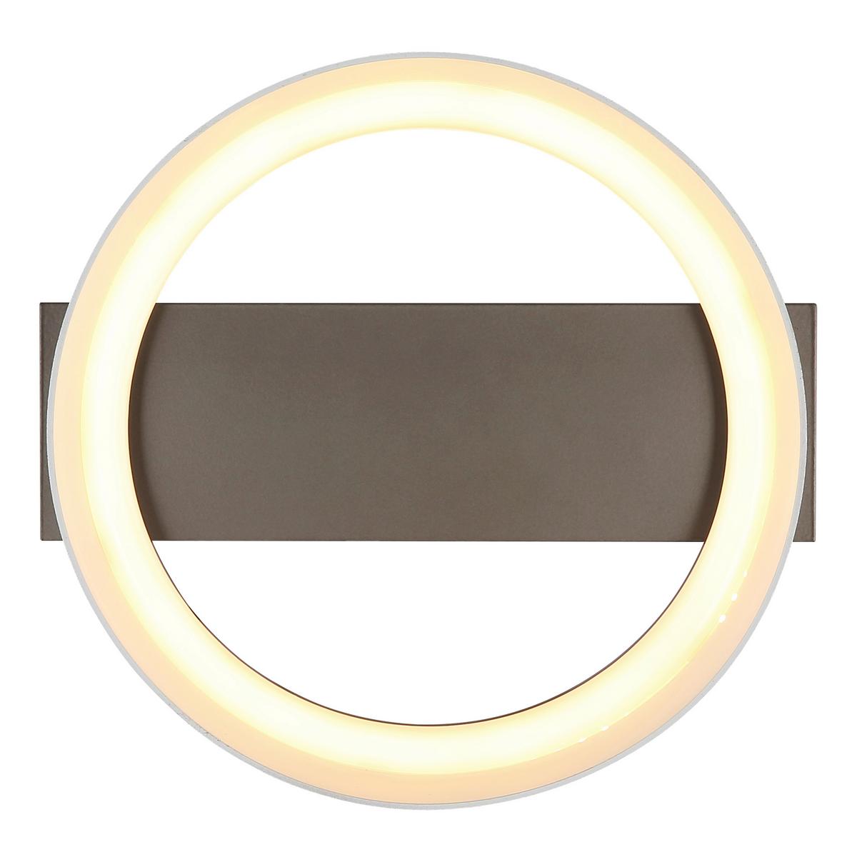 Led Mennyezeti Lámpa Camron - opál/cappuccino, Basics, műanyag/fém (26/25/7,5cm) - Luca Bessoni