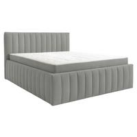 Čalúnená posteľ ORINOCO PL: 160/200 cm, sivá - čierna/sivá, Modern, kov/drevo (160/200cm) - Mömax