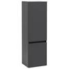 Midischrank Kopenhagen B: 40 cm Grau - Silberfarben/Grau, KONVENTIONELL, Holzwerkstoff (40/130/35cm) - Held