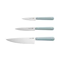 Messerset 3-Teilig Hellblau - Hellblau, Basics, Metall (40/32/2.2cm)