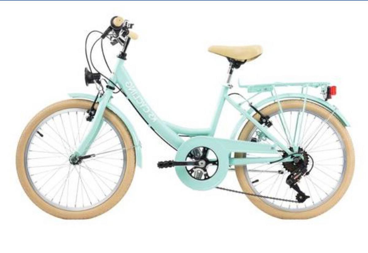 Ks-Cycling Kinderfahrrad 20 Zoll 6 Gänge - Grün, Basics, Metall (180/100/70cm) - Da Capo