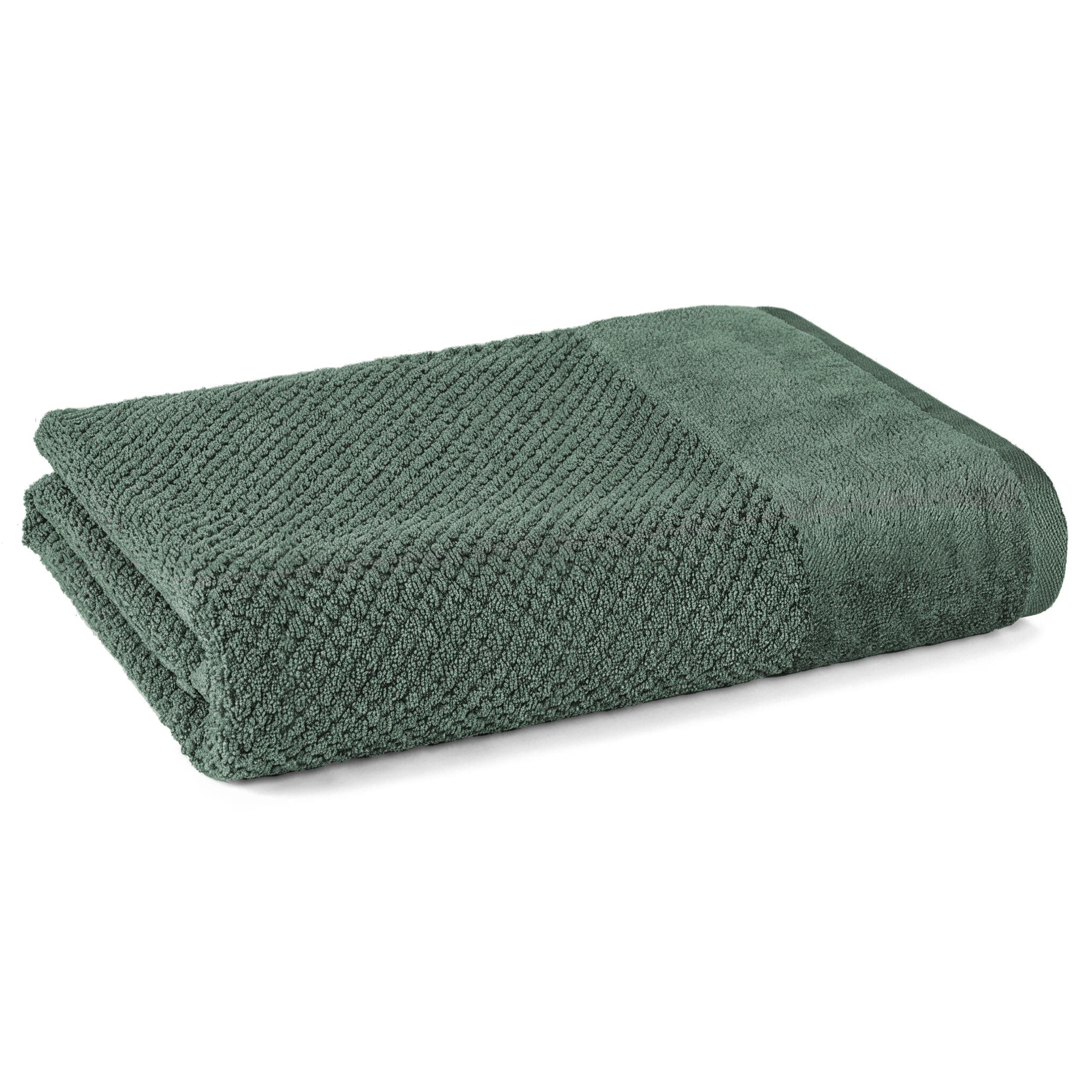 DUSCHTUCH Popcorn 70x140 cm Dunkelgrün - Basics (70/140cm)