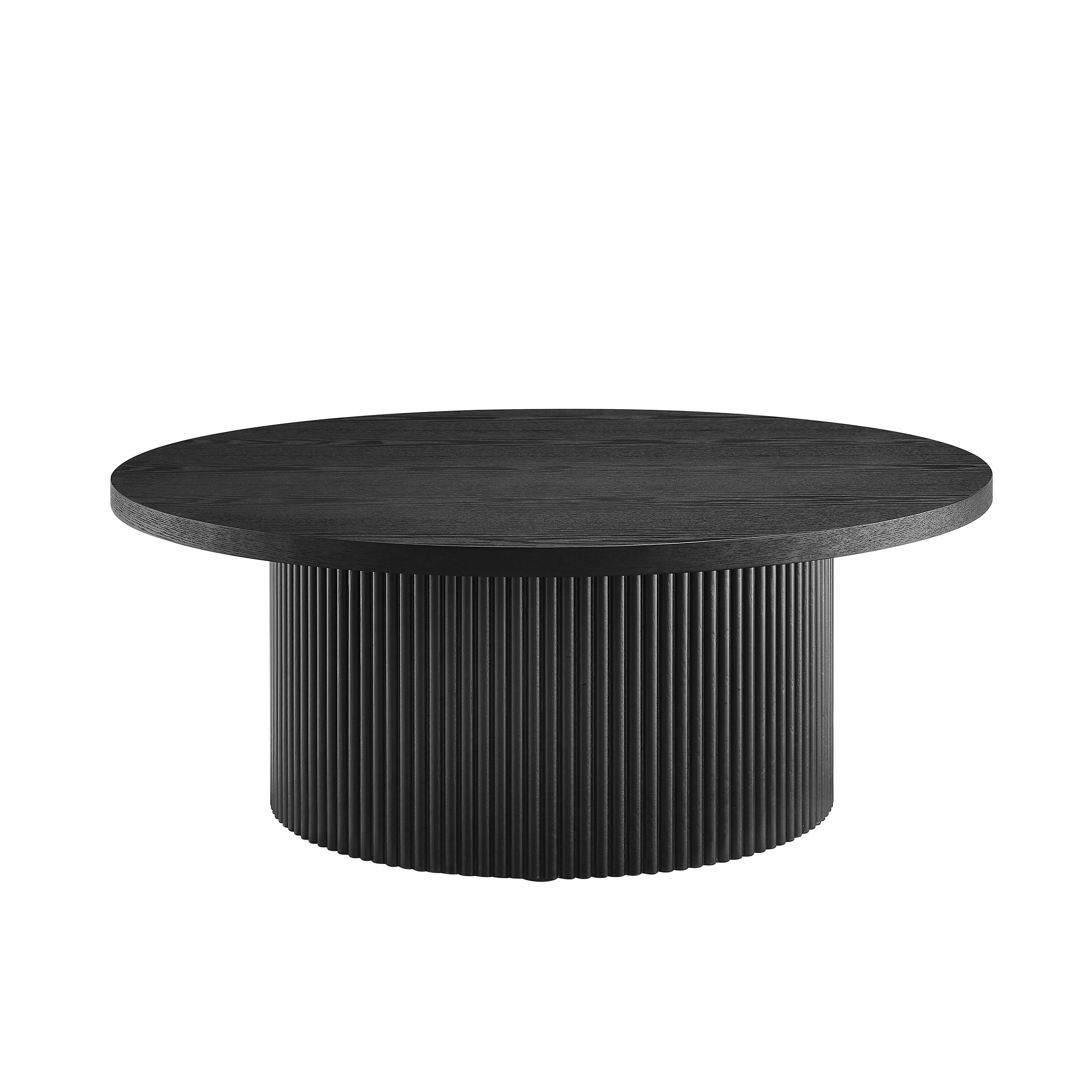 Couchtisch Schwarz D: 85 Cm - Schwarz, MODERN, Holzwerkstoff (85/85/33cm) - Livetastic