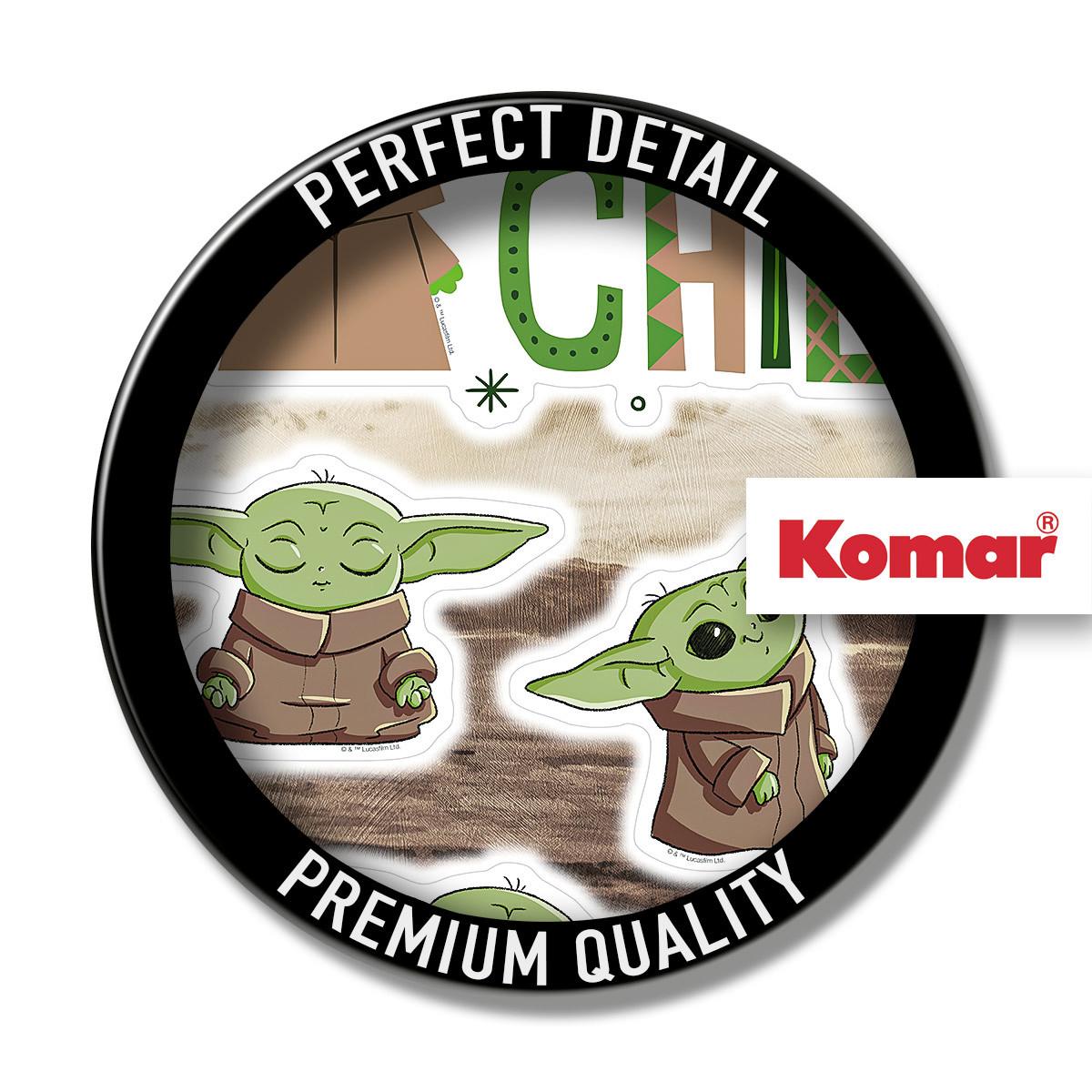 Wandtattoo Mandalorian Founding Grogu - Braun/Grün, Basics, Kunststoff (50/70cm) - Komar