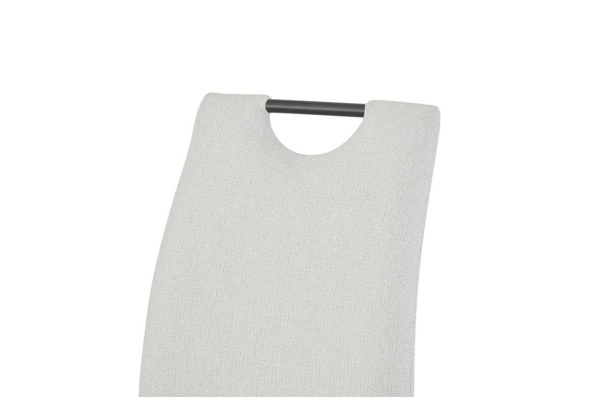 Schwingstuhl-Set Hannah Creme B: 43 cm - Creme/Schwarz, MODERN, Textil/Metall (43/98/59cm) - MID.YOU