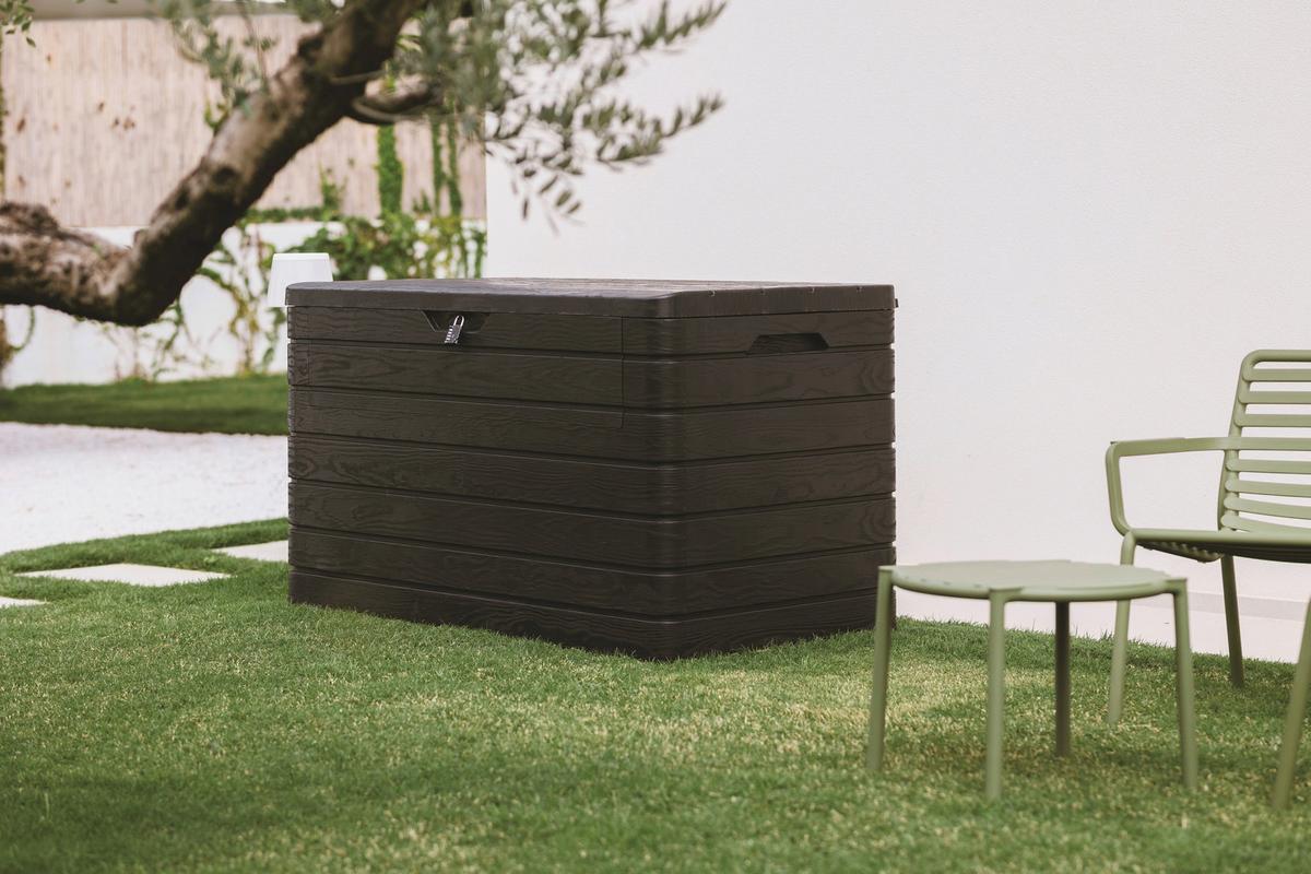 BOX NA VANKÚŠE DOLOMITI - antracitová, Basics, plast (146/85/82cm) - Mömax