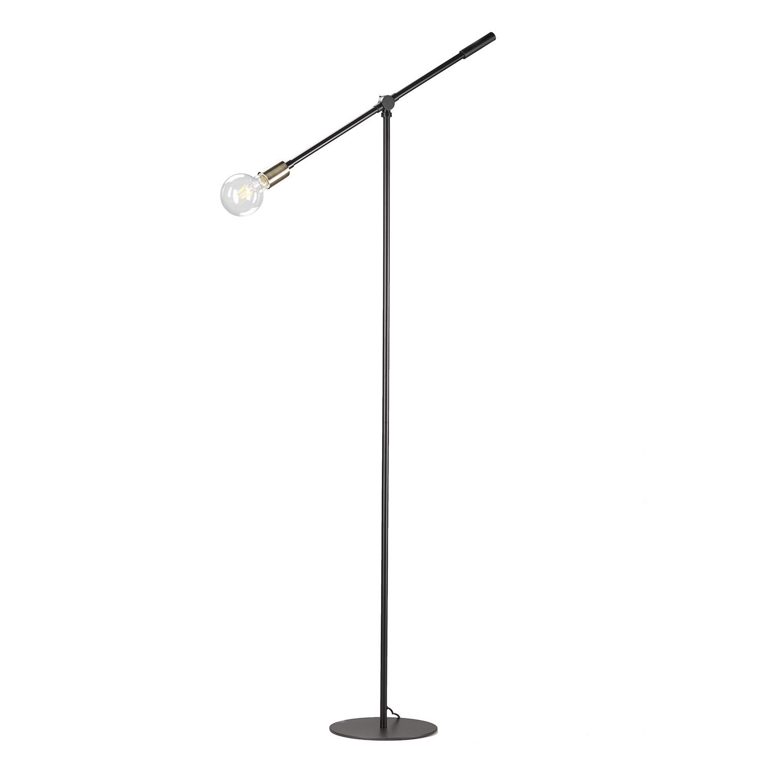 STEHLEUCHTE 4879/PTN - Goldfarben/Schwarz, Design, Metall (62/170cm)