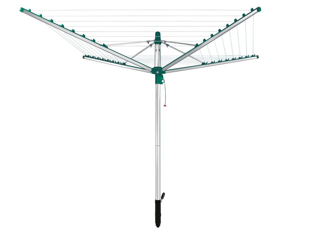 Wäschespinne Linomatic V 400 D/H 300x168 cm - Silberfarben/Grün, MODERN, Kunststoff (300/168cm) - Leifheit