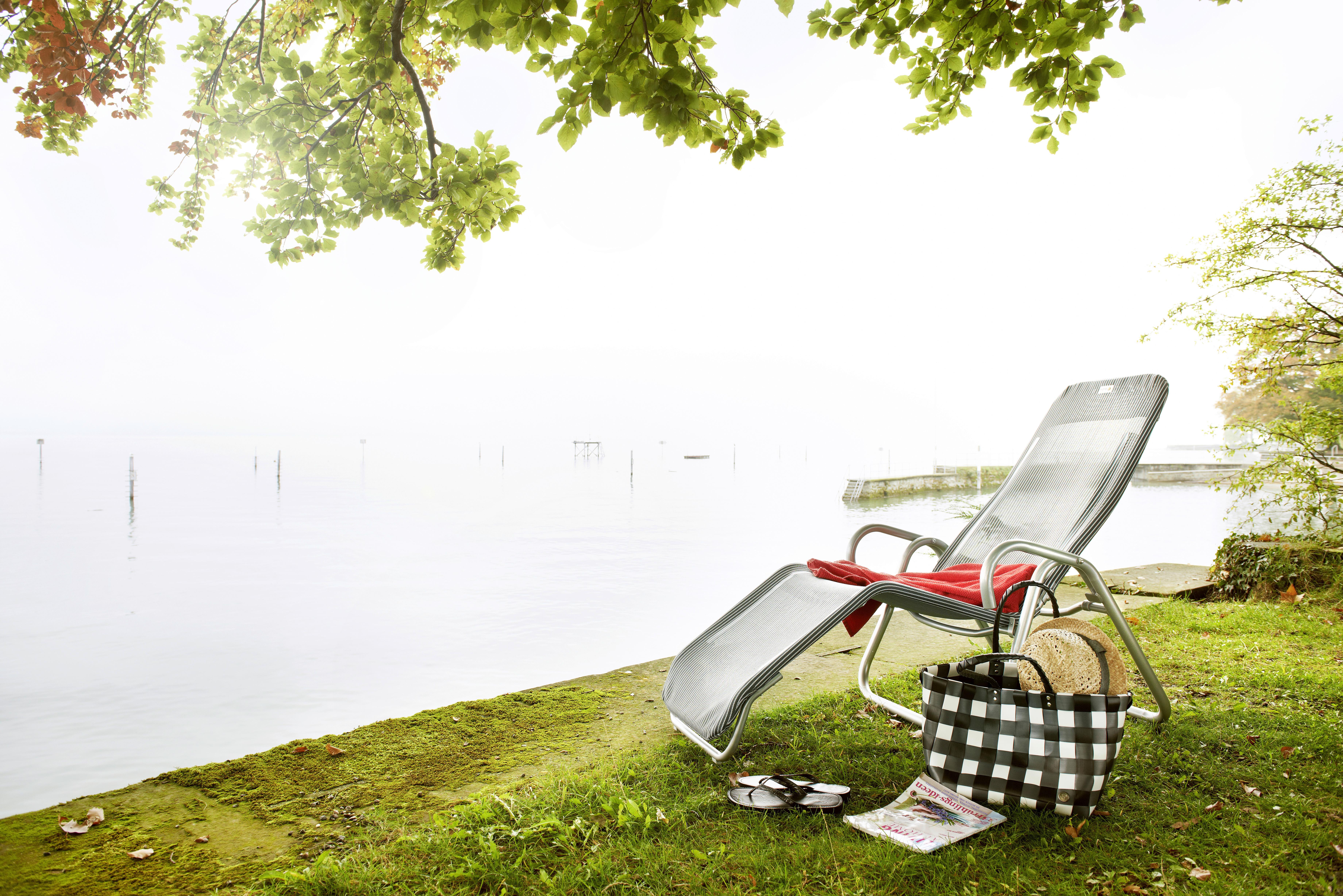 Klappbare Sonnenliege mit Acatex-Gewebe