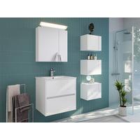 BADEZIMMER Limes, Weiß HG B: 60 cm - Weiß Hochglanz/Weiß, Basics, Keramik/Holzwerkstoff (60cm) - MID.YOU