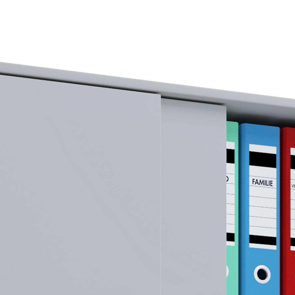 Aktenschrank versperrbar Lona XXL Grau B: 70 cm - Grau, Basics, Holzwerkstoff (70/183/37cm) - MID.YOU