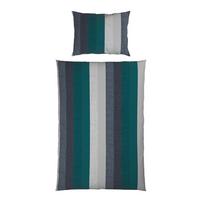 BETTWÄSCHE LINKÖPING - Petrol/Grau, MODERN, Textil - Luca Bessoni