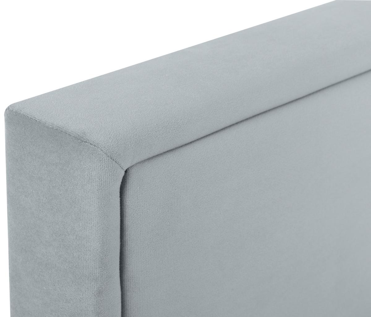 Čalouněná postel ANADIA 90x200cm - šedá/barvy chromu, Moderní, kov/dřevo (90/200cm) - MID.YOU