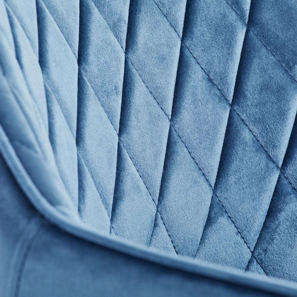 Armlehnstuhl Genua Blau Gepolstert - Blau/Schwarz, KONVENTIONELL, Holz/Textil (56/80,5/56cm) - MID.YOU